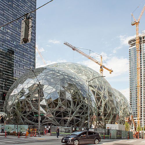 Amazon Spheres Retail Buildouts
