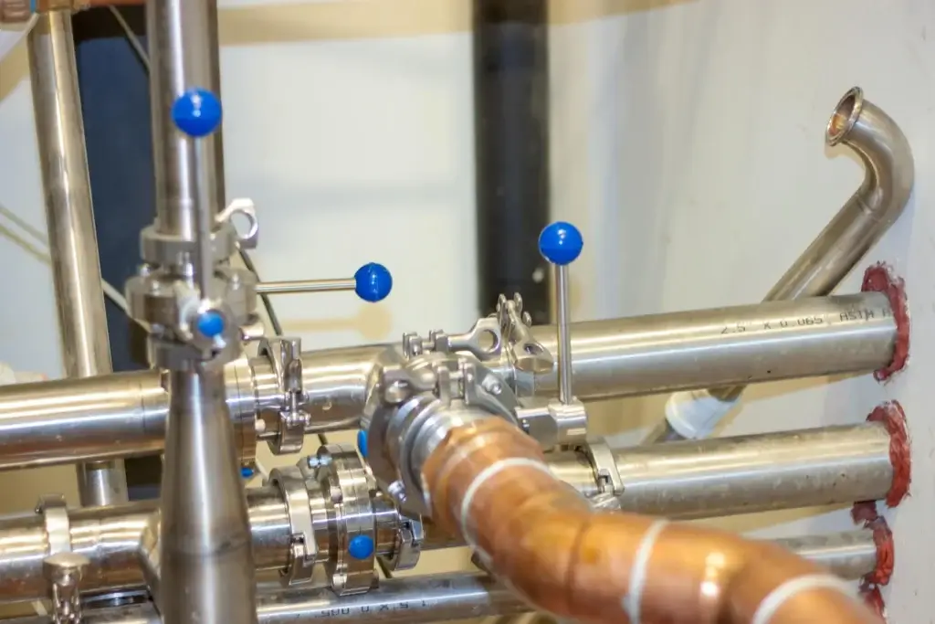 Westland Distillery piping system